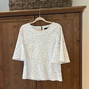 EUC white Banana Republic lace blouse